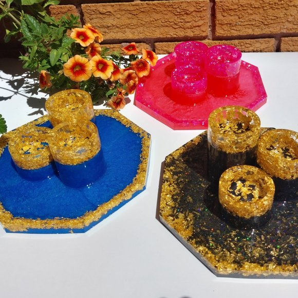 Tea Light/Candle Holder Tray - Picture 1 of 9